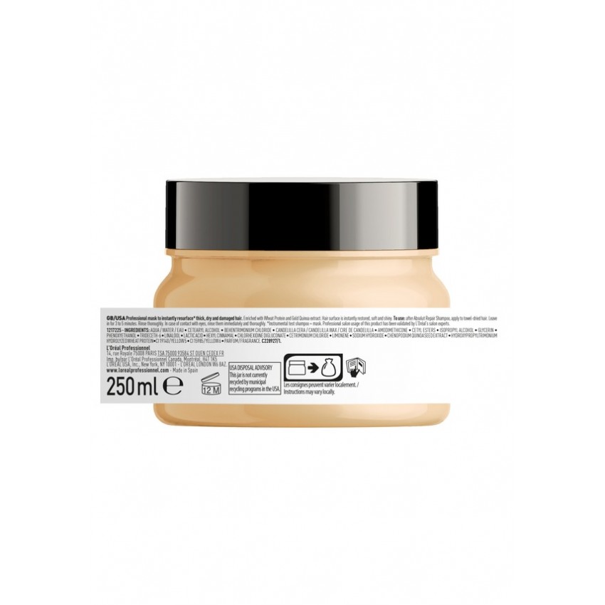 L'oreal Professionnel Serie Expert Absolut Repair Yıpranmış Saçlar için Onarıcı Altın Maske 250 ml