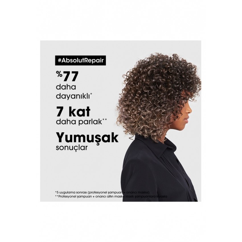 L'oreal Professionnel Serie Expert Absolut Repair Yıpranmış Saçlar için Onarıcı Altın Maske 250 ml