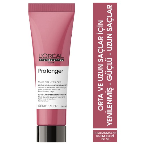 L'oreal Professionnel Serie Expert Pro Longer Saç Boy ve Uçlarının Görünümünü Yenileyen Durulanmayan Bakım Kremi 150 ml L'oreal Professionnel Serie Expert Pro Longer Saç Boy ve Uçlarının Görünümünü Yenileyen Durulanmayan Bakım Kremi 150 ml