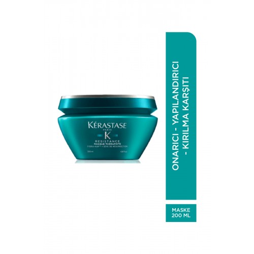 Masque Thérapiste Çok Yıpranmış ve Aşırı İşlem Görmüş Saçlar için Yoğun Onarıcı Saç Maskesi 200ml