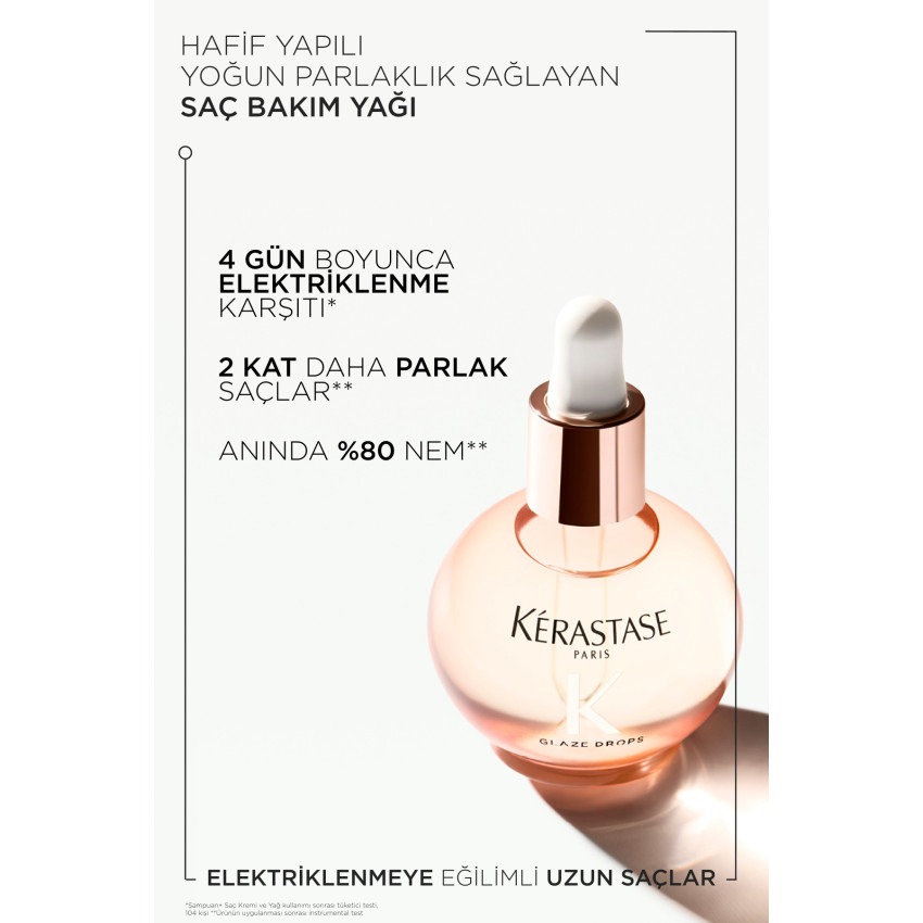 Gloss Absolu Elektriklenmeye Eğilimli Saçlar Için Saç Bakım Yağı 45 ml