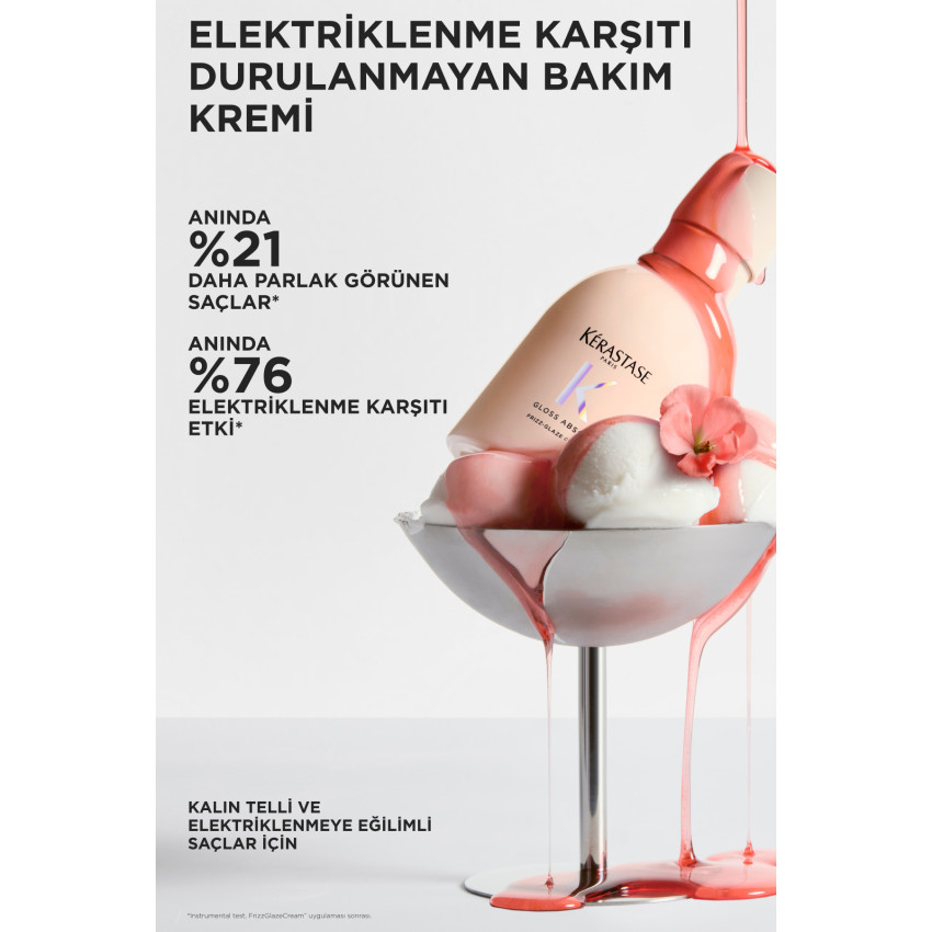 Gloss Absolu Kalın Telli Ve Elektriklenmeye Eğilimli Saçlar Için Elektriklenme Karşıtı Şek