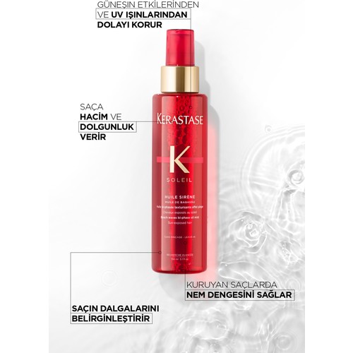 Kerastase Soléil Huile Sirene Bukle Belirginleştirici Durulanmayan Çift Fazlı Sprey Yağ 150ml