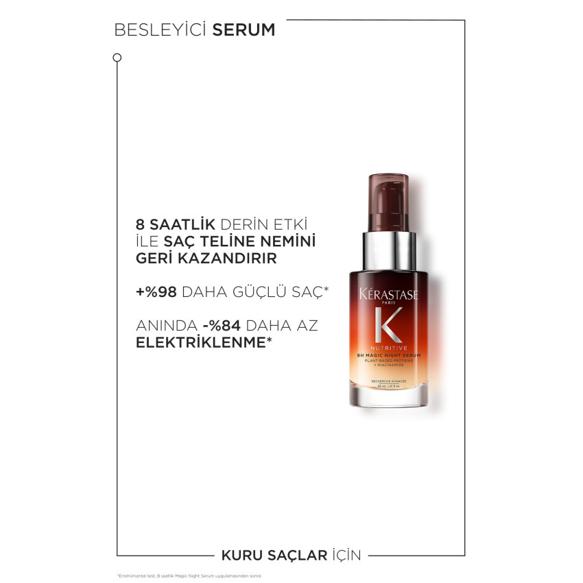Nutritive 8h Magic Night Yoğun Besleyici Gece Serumu 30 ml