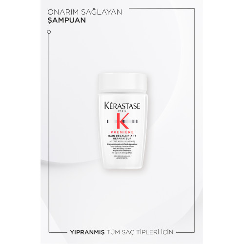 Première Bain Decalcifiant Reparateur Yıpranmış Saçlar Için Onarım Sağlayan Şampuan 80 ml