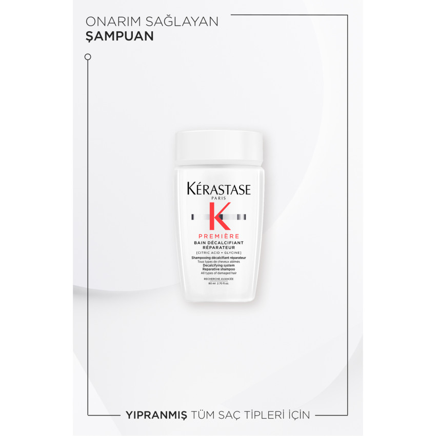 Première Bain Decalcifiant Reparateur Yıpranmış Saçlar Için Onarım Sağlayan Şampuan 80 ml