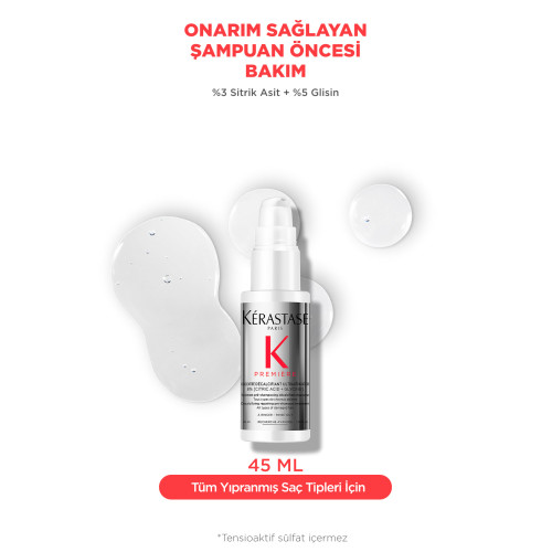 Première Onarım Sağlayan Şampuan Öncesi Bakım 45 ml