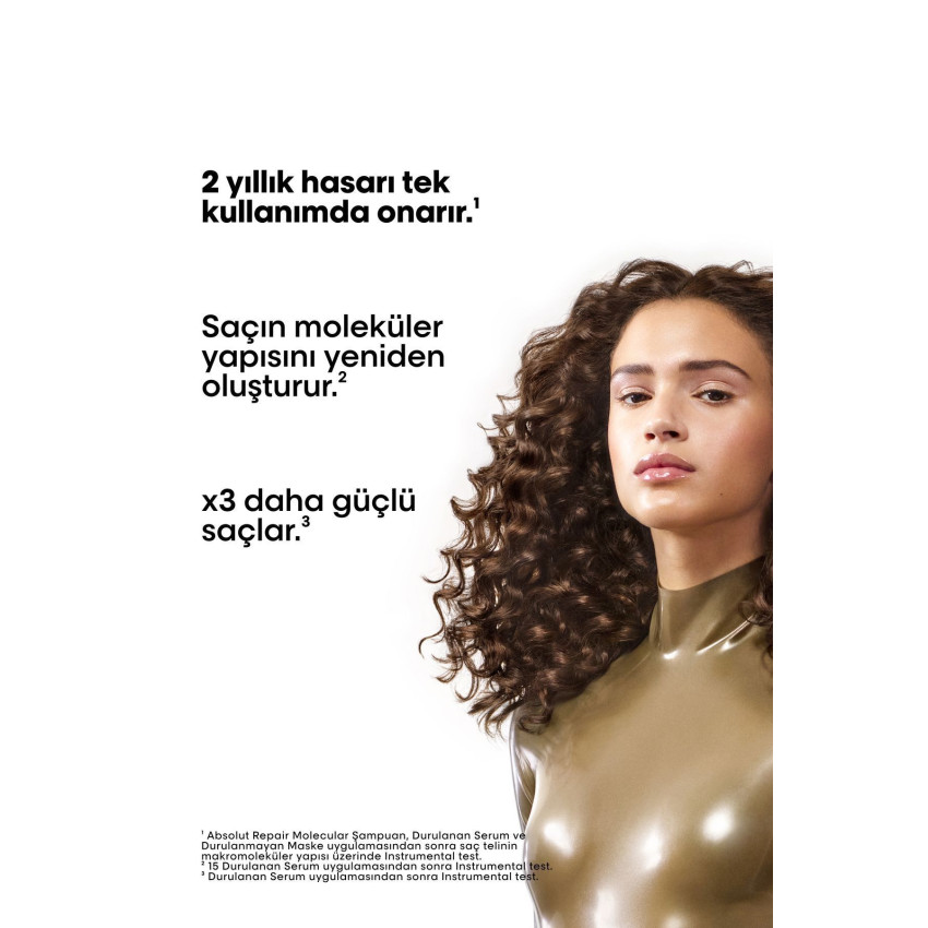 Serie Expert Absolut Repair Molecular Tüm Yıpranmış Saçlar Için Durulanan Serum