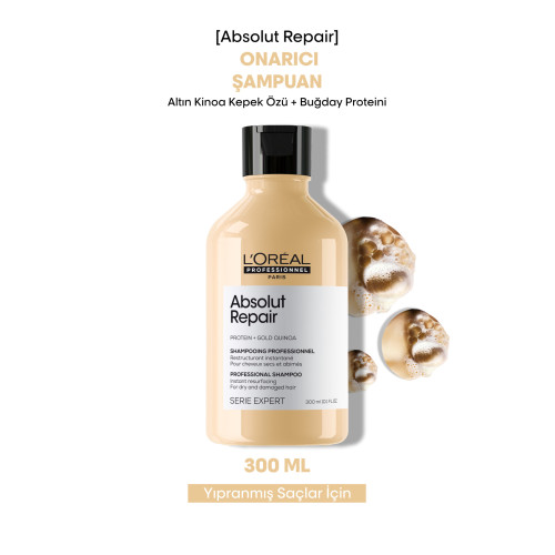 Serie Expert Absolut Repair Yıpranmış Saçlar Için Onarıcı Şampuan 300ml
