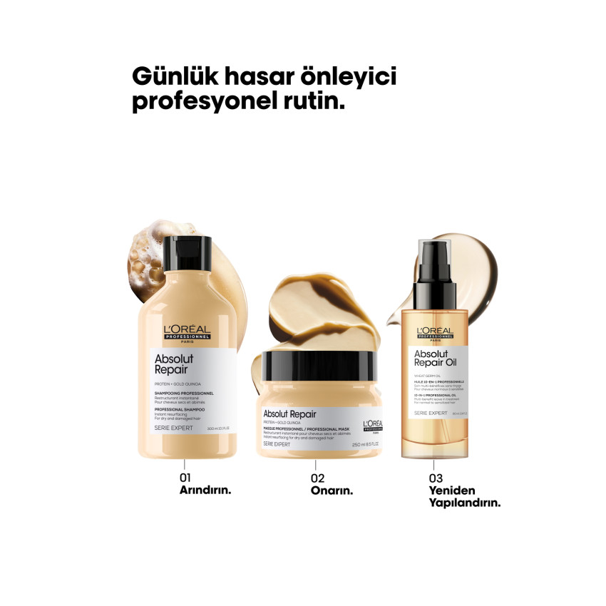 Serie Expert Absolut Repair Yıpranmış Saçlar Için Onarıcı Şampuan 300ml